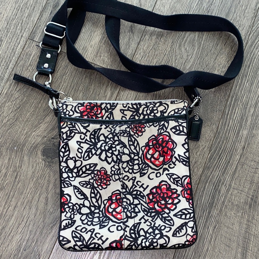 Coach poppy satin Crossbody Bag